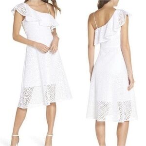 Lilly Pulitzer White Lace Midi Dress